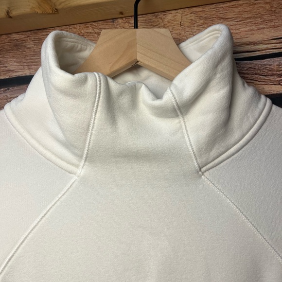 Athleta White Turtleneck Sweatshirt (043) - Picture 4 of 8